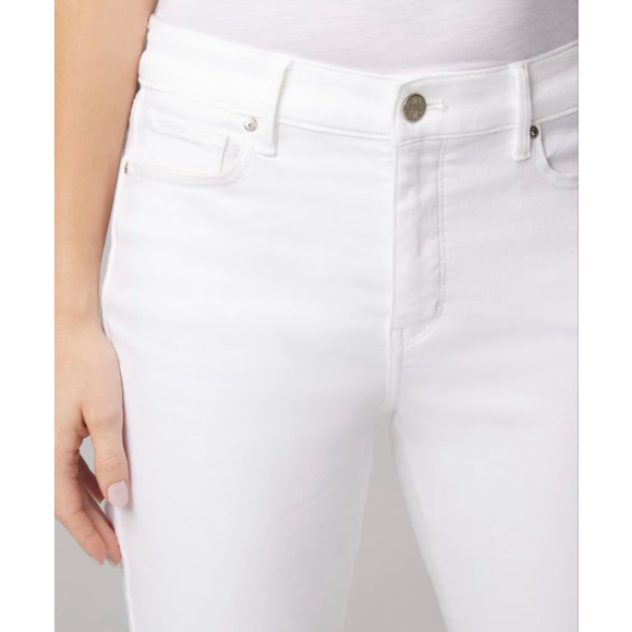 NWT White House Black Market White High-Rise Skinny Flare Jeans Size 8 - Picture 2 of 12